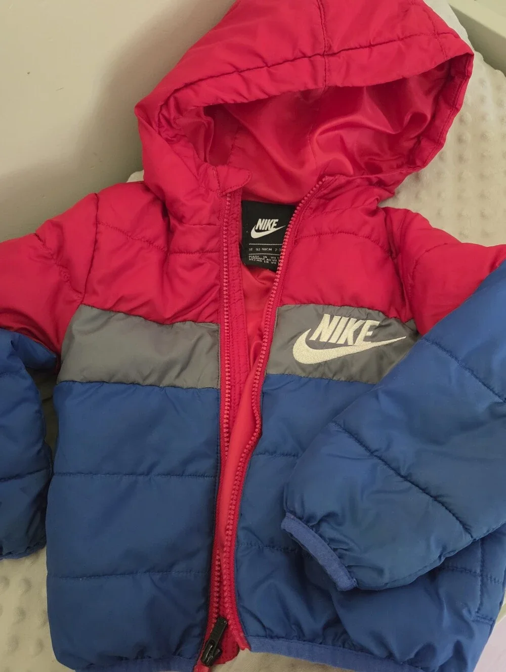 Nike Toddler Boys Colorblock Just Do It Puffer Jacket 3T